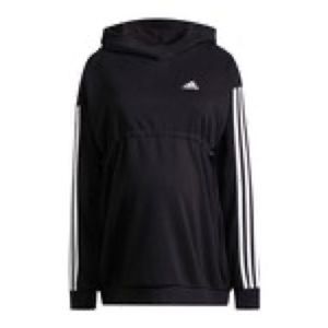 ESSENTIALS COTTON 3-STRIPES HOODIE (MATERNITY) Black size small Adidas